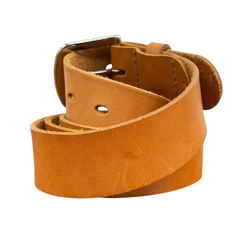 Leather Works Minneapolis Rustic Leather Belt SZ 42 Mens Brown Western Workwear
